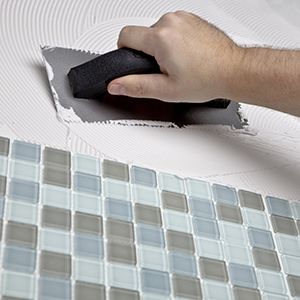 에폭시 그라우트 잔류물