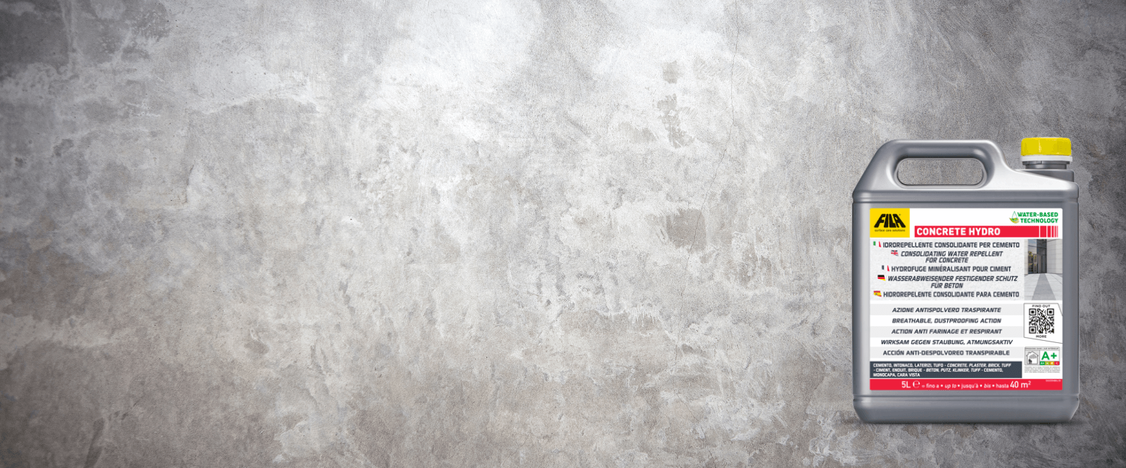 FILA의 CONCRETE HYDRO 소개 | 콘크리트를 위한 통합 발수 실러